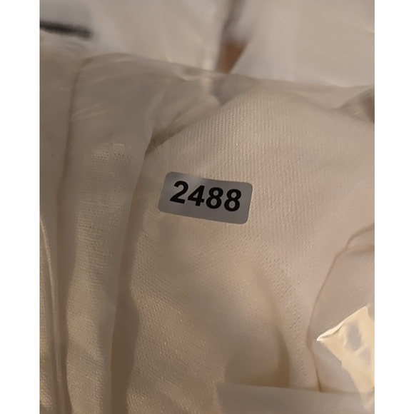 NWT Max Studio White Linen Blend Drawstring Wide Leg Trouser Pants Womans Sz XL - Picture 9 of 9